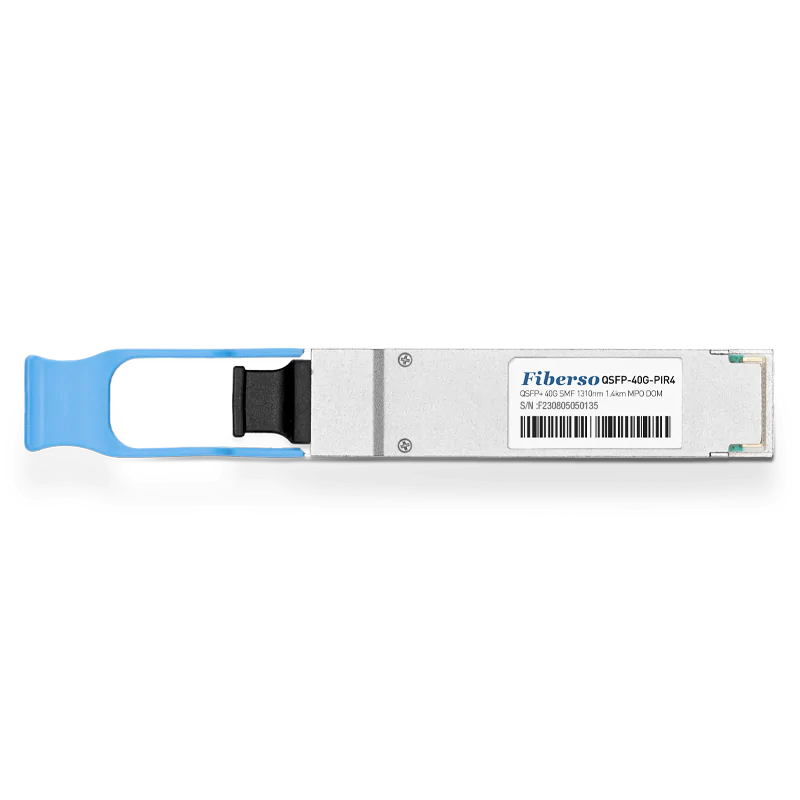 Fiberso QSFP+ 40G Module PIR4 1.4Km 1310nm MPO SM Fiber Optical Transceiver Compatible with Switches