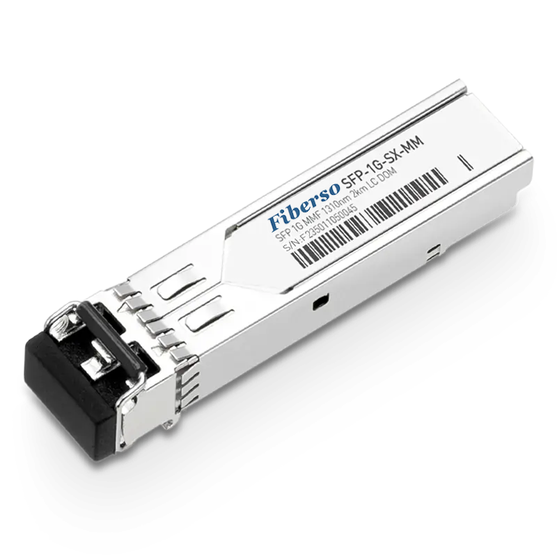 Fiberso 1000BASE 1.25G SFP Module LR 2Km DUPLEX LC MM Fiber Optical Transceiver Compatible with Cisco/Huawei Switches