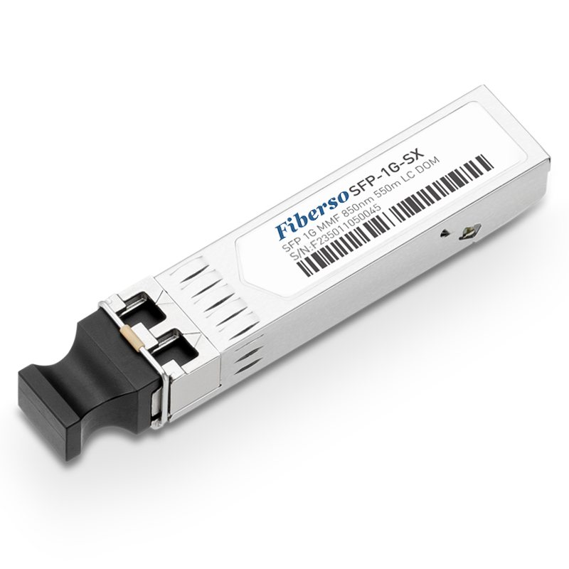Fiberso 1000BASE 1.25G SFP Module SR 550m DUPLEX LC MM Fiber Optical Transceiver Compatible with Switches