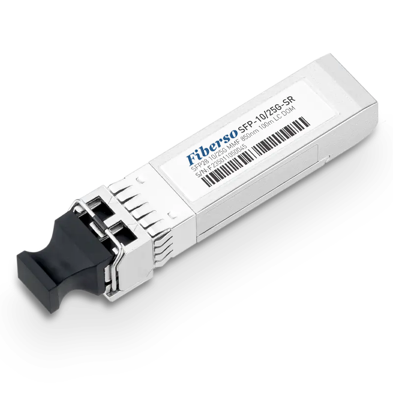 Fiberso SFP28 25G Module SR Duplex LC Fiber Optical Transceiver Compatible with Switches