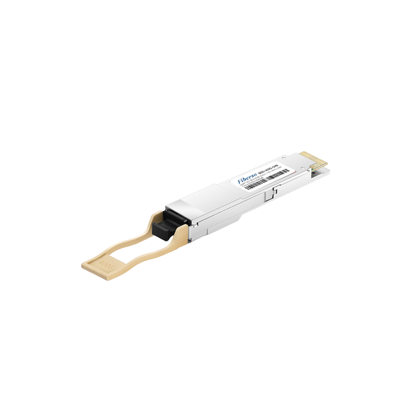 Fiberso QSFP-DD 400G SR8 Module 850nm 500m MTP/MPO-12 (APC) MM Fiber Optical Transceiver for data center